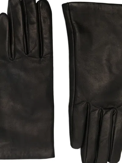 Alpo Leather Gloves In Black
