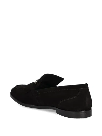 Gant Fringe-detail Loafers In Black