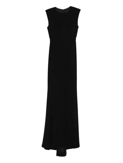 Silk Love & Lace Paloma Maxi Dress In Black