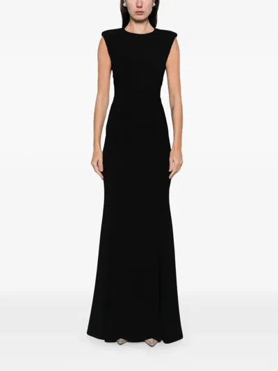 Silk Love & Lace Paloma Maxi Dress In Black