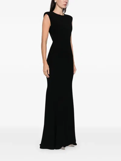 Silk Love & Lace Paloma Maxi Dress In Black
