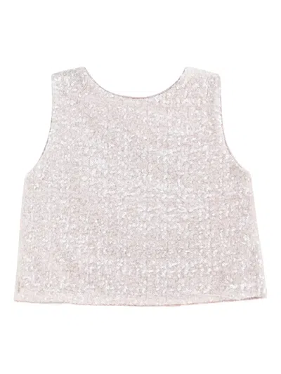 Tulleen Sequin-embellished Feather-trim Skirt Set (set Of Two) In Pink