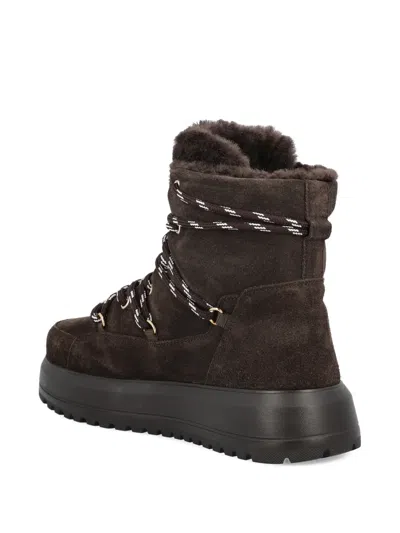 Bogner Shearling Boots In Brown