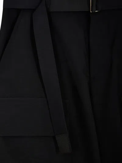 Sacai Side-pockets Belted Trousers In Multi