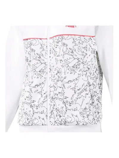 Puma Zip-up Sweatshirt In White