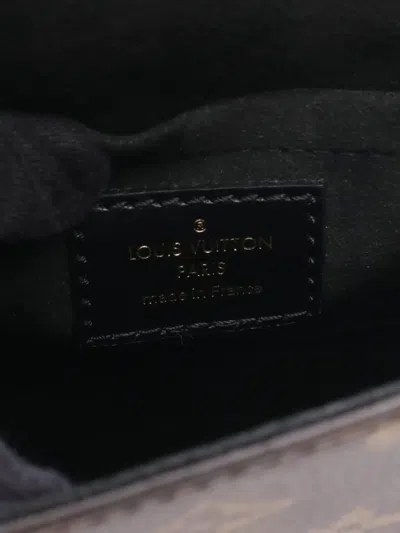 Pre-owned Louis Vuitton 2021-2025 Monogram Reverse Camera Box Satchel In Brown