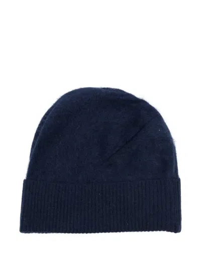 Absolut Cashmere Moira Cashmere Ribbed Beanie Hat In Brown