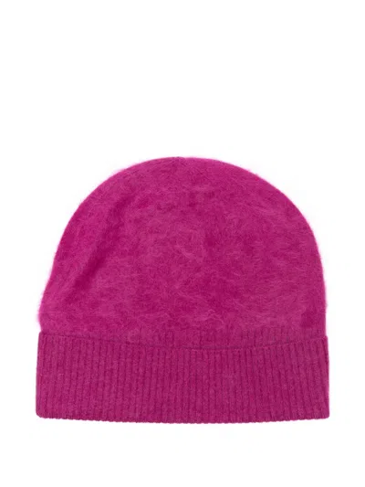 Absolut Cashmere Moira Brushed-cashmere Beanie Hat In Blue