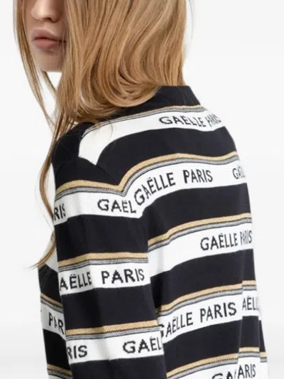 Gaëlle Striped Jacquard Sweater In Brown