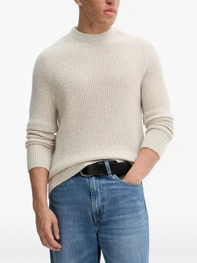 Marc O'polo Ribbed-knit Sweater In Animal Print