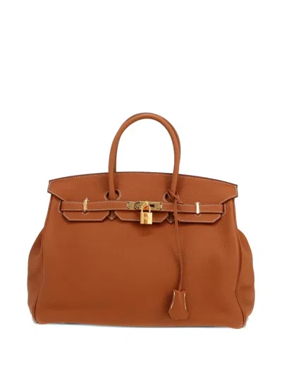 Pre-owned Hermes 2021 Birkin 35 Tote Bag In Brown
