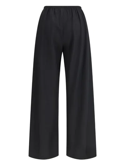 The Row Fleece Gala Trousers In Black