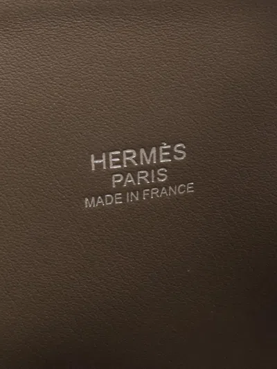 Pre-owned Hermes 2020 Taurillon Clemence Bolide 31 Satchel In Brown