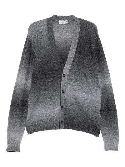 Officine Generale Matheo Gradient Cardigan In Gray