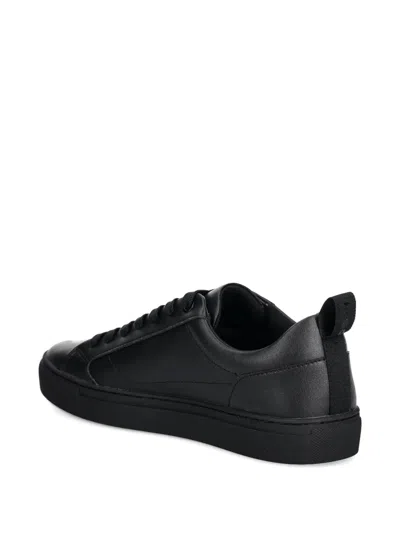 Hugo Boss Logo-patch Lace-up Sneakers In Black
