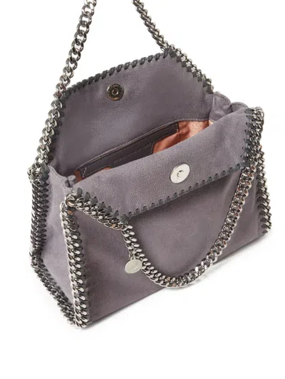 Stella Mccartney Falabella Fold-over Tote Bag In Gray