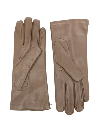 Alpo Nappa Gloves In Brown
