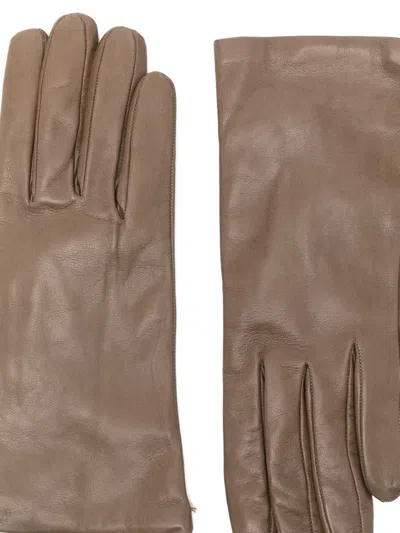 Alpo Nappa Gloves In Brown