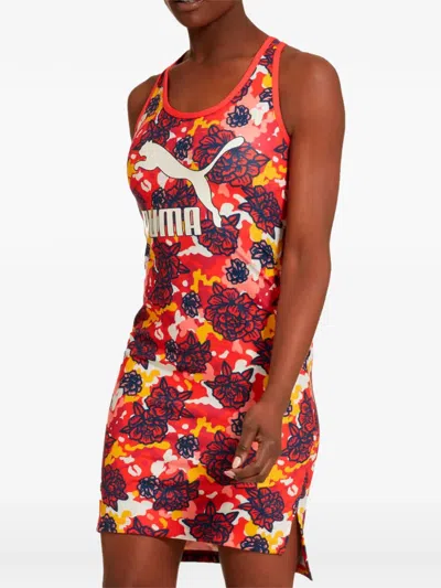 Puma Flourish Mini Dress In Multi