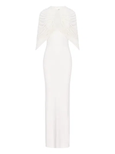 Manurí Kokon Draped-detail Dress In White