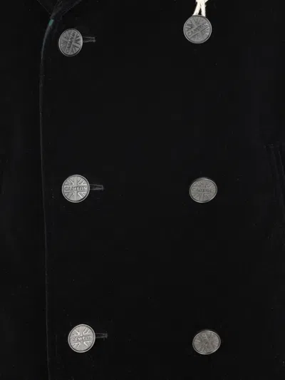 Camplin Double-breasted Coat In Multi