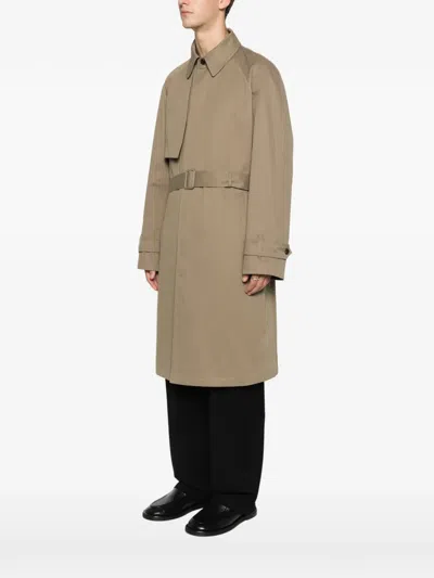 The Row Anatole Belted Coat In Brown