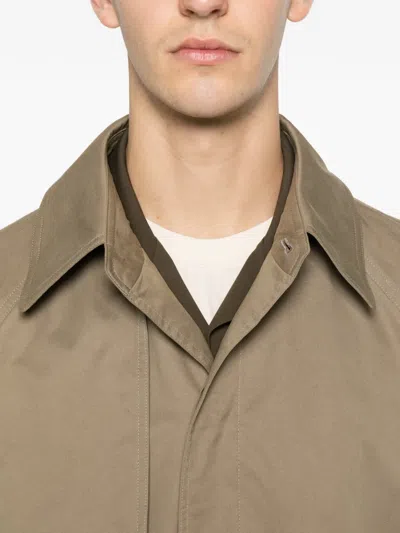 The Row Anatole Belted Coat In Brown