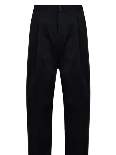 Herno Pleated Trousers In Black
