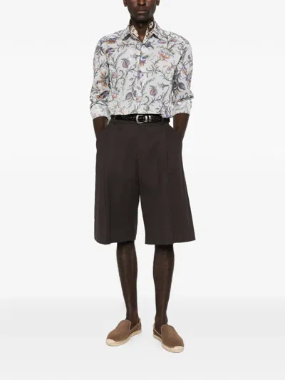 Etro Blue Shirts Men In White