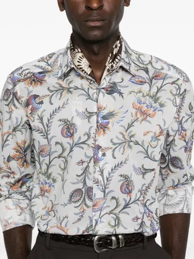 Etro Blue Shirts Men In White