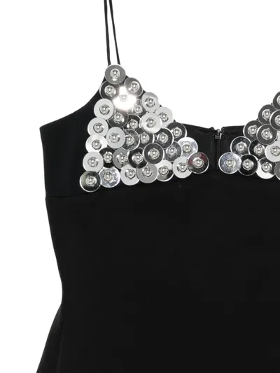 David Koma Embellished Mini Dress In Black