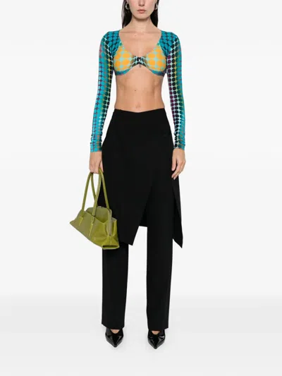 Jean Paul Gaultier Polka Dot Pattern Cover-up In Blue