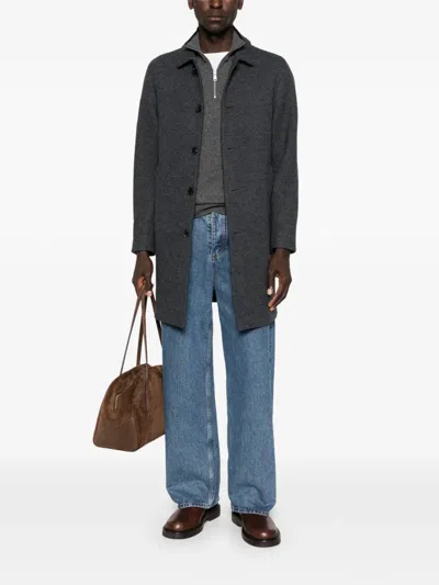 Marc O'polo Button Pocket Coat In Gray