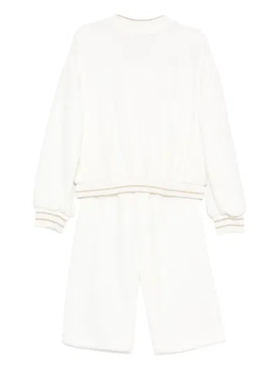 Lapin House Floral-star Tracksuit Set In White