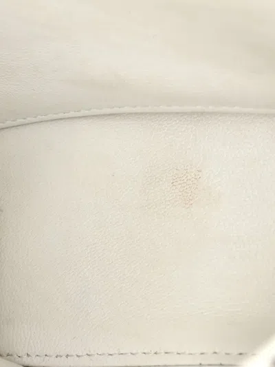 Pre-owned Balenciaga Hourglass East West Tote Leather Small Shoulder Bag In White