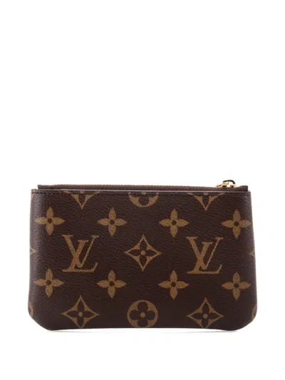 Pre-owned Louis Vuitton Key Monogram Canvas Small Pouch In Brown