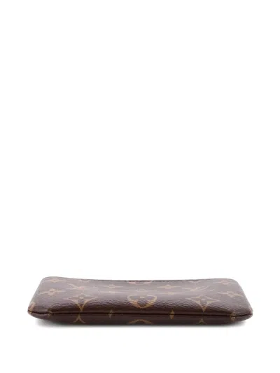 Pre-owned Louis Vuitton Key Monogram Canvas Small Pouch In Brown