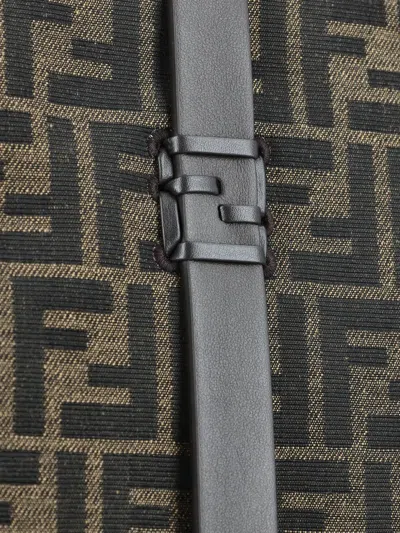 Fendi Summer Ff-pattern Tote Bag In Brown
