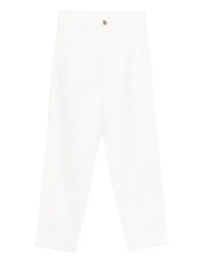 Eleventy Tetog Trousers In White