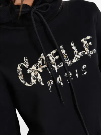 Gaëlle Balloon Sleeve Hoodie In Black