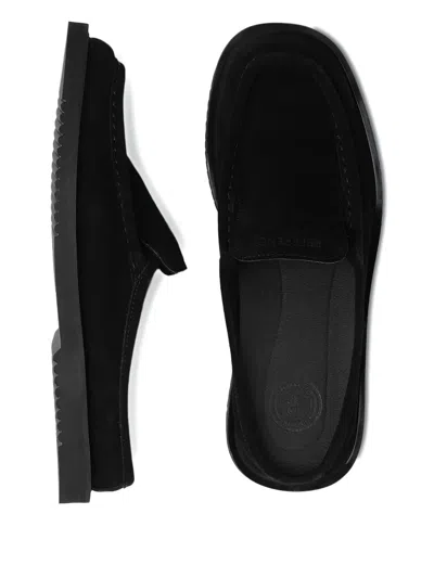 Referenc Suede Square Toe Slides In Multi