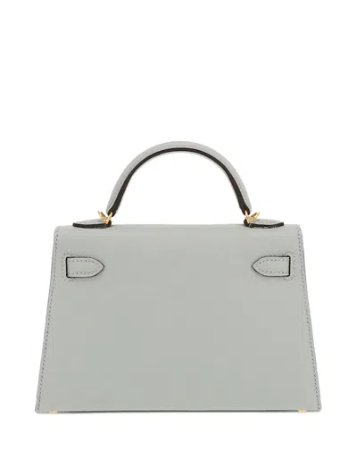 Pre-owned Hermes 2025 Kelly 20 Epsom Leather Tote Bag In Blue