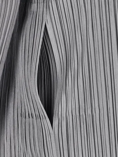 Issey Miyake Pleated Coat In Multi