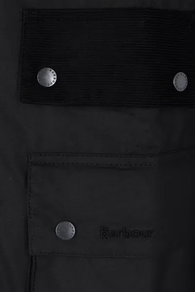 Barbour Logo-embroidered Jacket In Black