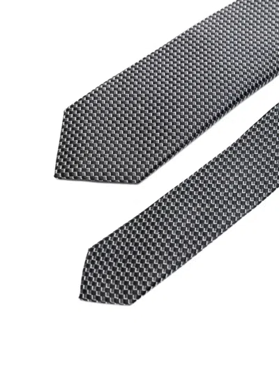 Karl Lagerfeld Patterned Tie In Brown