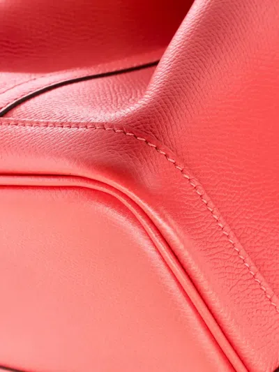 Pre-owned Hermes Garden Party Leather 30 Tote Bag In Red