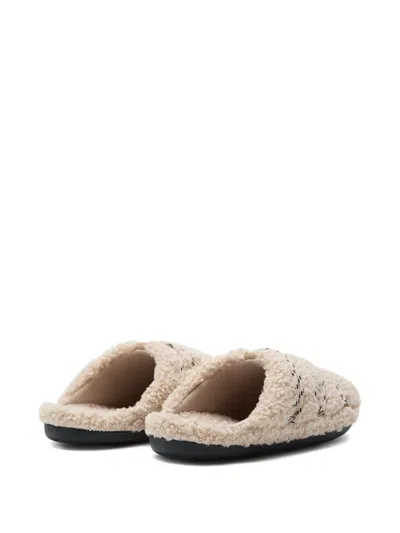 Moon Boot Mb Teddy Slipper Slipper-mule In Beige Shearling In Neutral