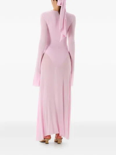 Manurí Suki Draped Long Dress In Pink