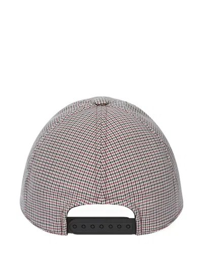 Courrèges Houndstooth Logo Cap In Brown