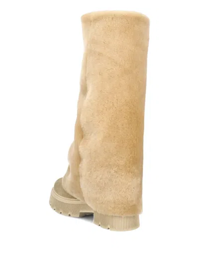 Bogner Shearling Logo-detail Boots In Multi